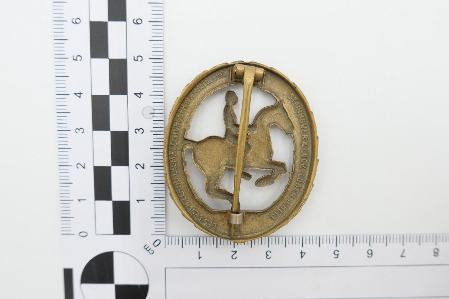 Deutsches Reiterabzeichen BRONZE Steinhauer &Lück Leistungsabzeichen Pferdesport - Antikhandel-Stuttgart