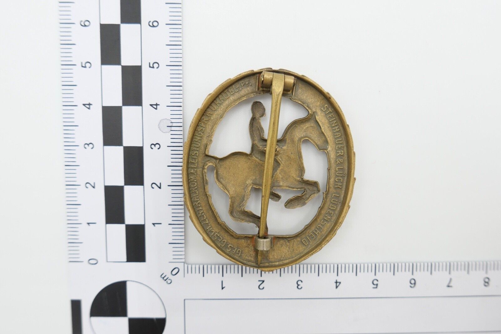 Deutsches Reiterabzeichen BRONZE Steinhauer &Lück Leistungsabzeichen Pferdesport - Antikhandel-Stuttgart