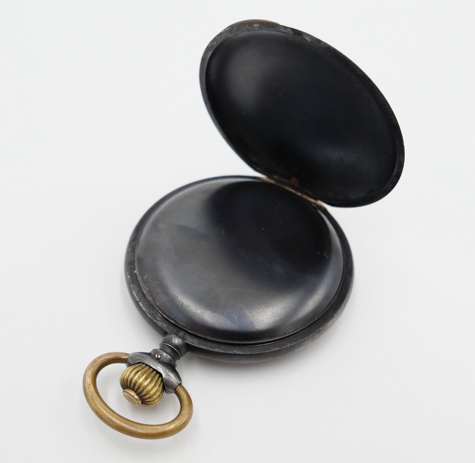 Antike Taschenuhr TAVANNES Ø 48 mm Emaille Zifferblatt - Antikhandel-Stuttgart