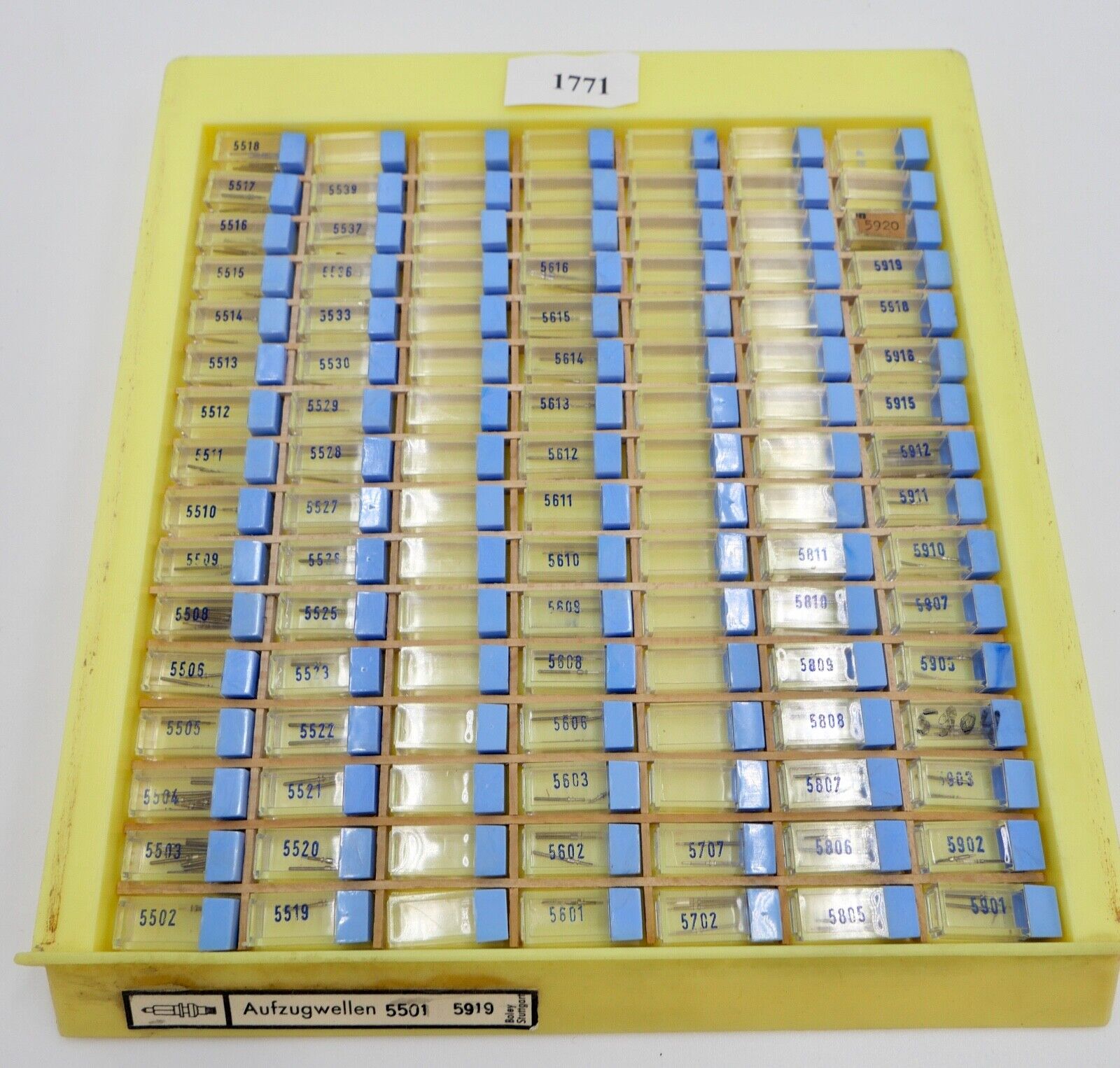 Konvolut AUFZUGSWELLE / AUFZUGSWELLEN 5501 - 5919 NEU BOLEY ( NOS ) - Antikhandel-Stuttgart