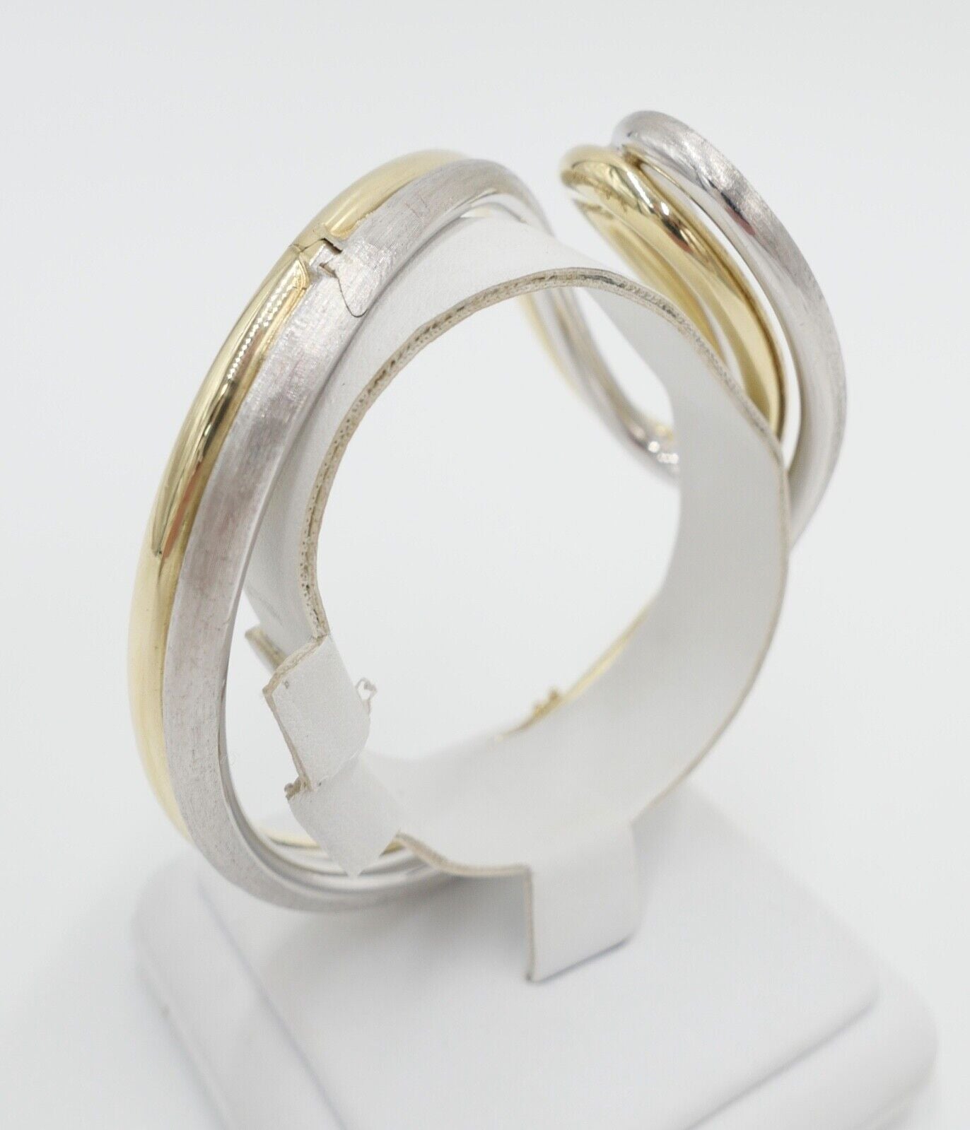 70er Jahre Kollmar & Jourdan Pforzheim Armband Armspange Gold Bicolor 585 / 14K - Antikhandel-Stuttgart