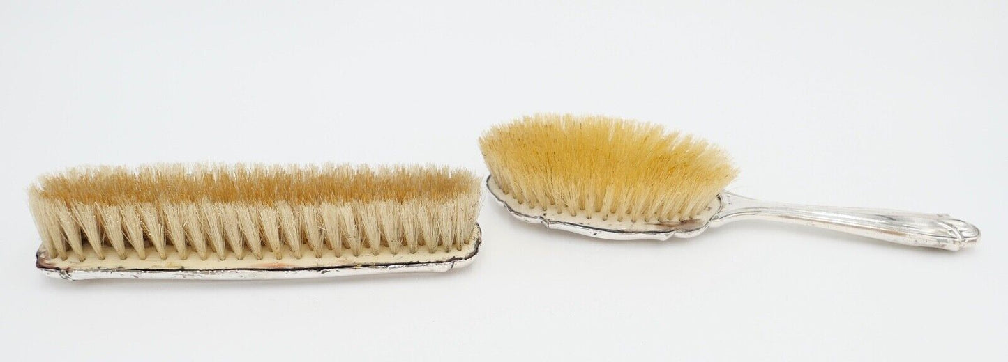 Bürsten 2er Set Kleiderbürsten 800 Silber Punze MF Mayer & Fuchs - Antikhandel-Stuttgart
