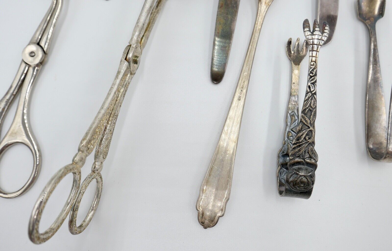 Konvolut Tortenheber Schere Zucke Fisch Fleisch WMF 90er Silberauflage 20 Stück - Antikhandel-Stuttgart