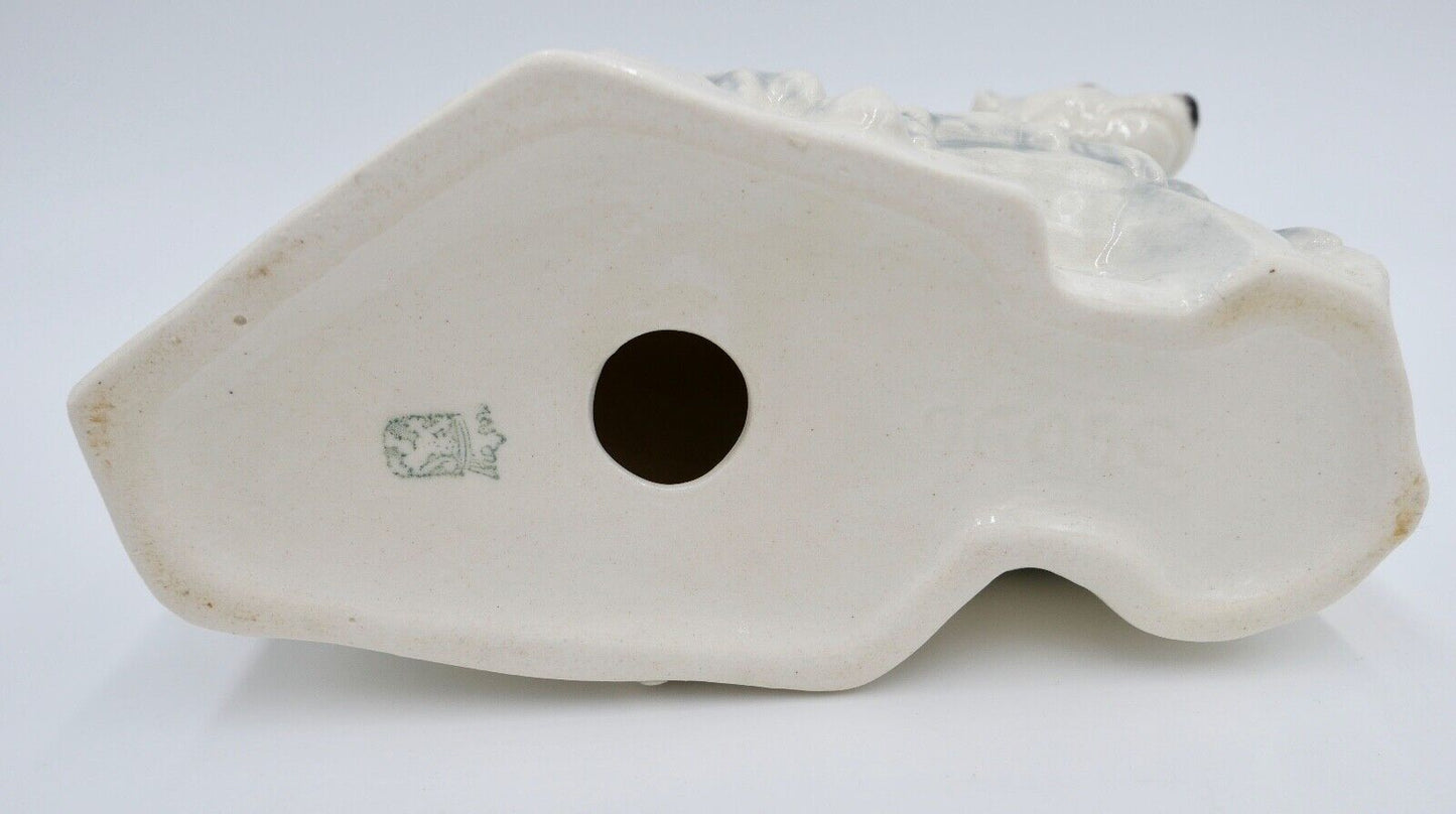 Großer alter Eisbär Polarbär auf Sockel Modell Nr. 36096 Krakelee Porzellan - Antikhandel-Stuttgart