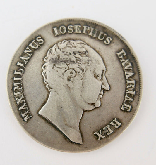 Krontaler 1814 Bayern Maximilian Joseph I 1806-1825 PRO DEO ET POPULO Silber - Antikhandel-Stuttgart