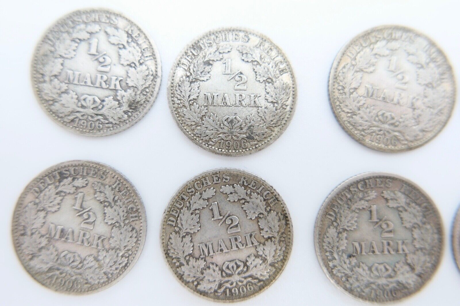 39x 1/2 Mark Jäger 16 / J.16 Silber 1905-1919 ss-stg sehr schön - Stempelglanz - Antikhandel-Stuttgart