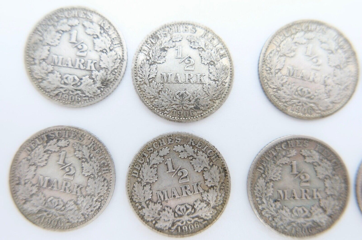 39x 1/2 Mark Jäger 16 / J.16 Silber 1905-1919 ss-stg sehr schön - Stempelglanz - Antikhandel-Stuttgart
