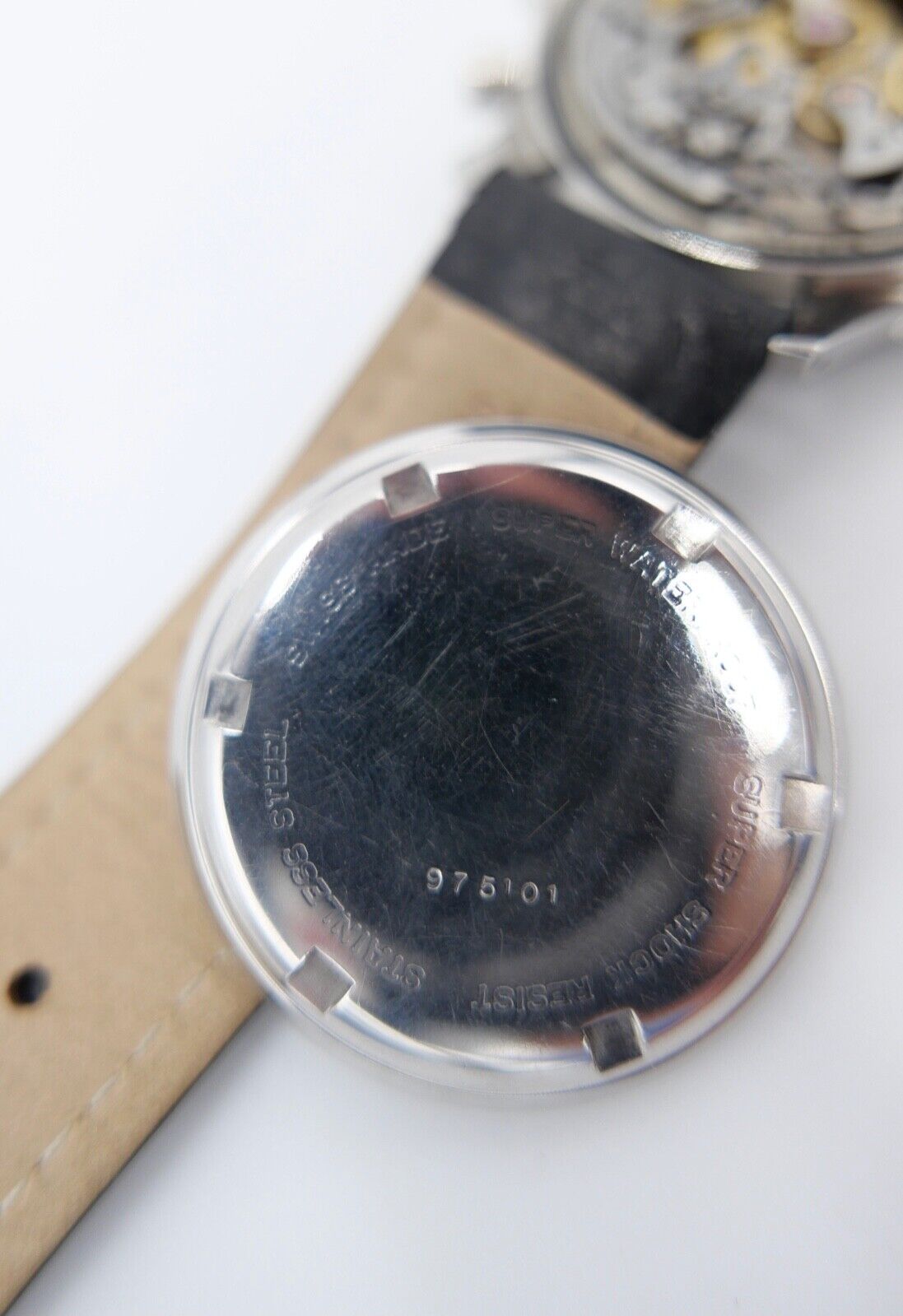 NICOLET WATCH SUPER WATERPROOF Landeron 39 Diver Chronograph 1960er Jahre 38mm - Antikhandel-Stuttgart