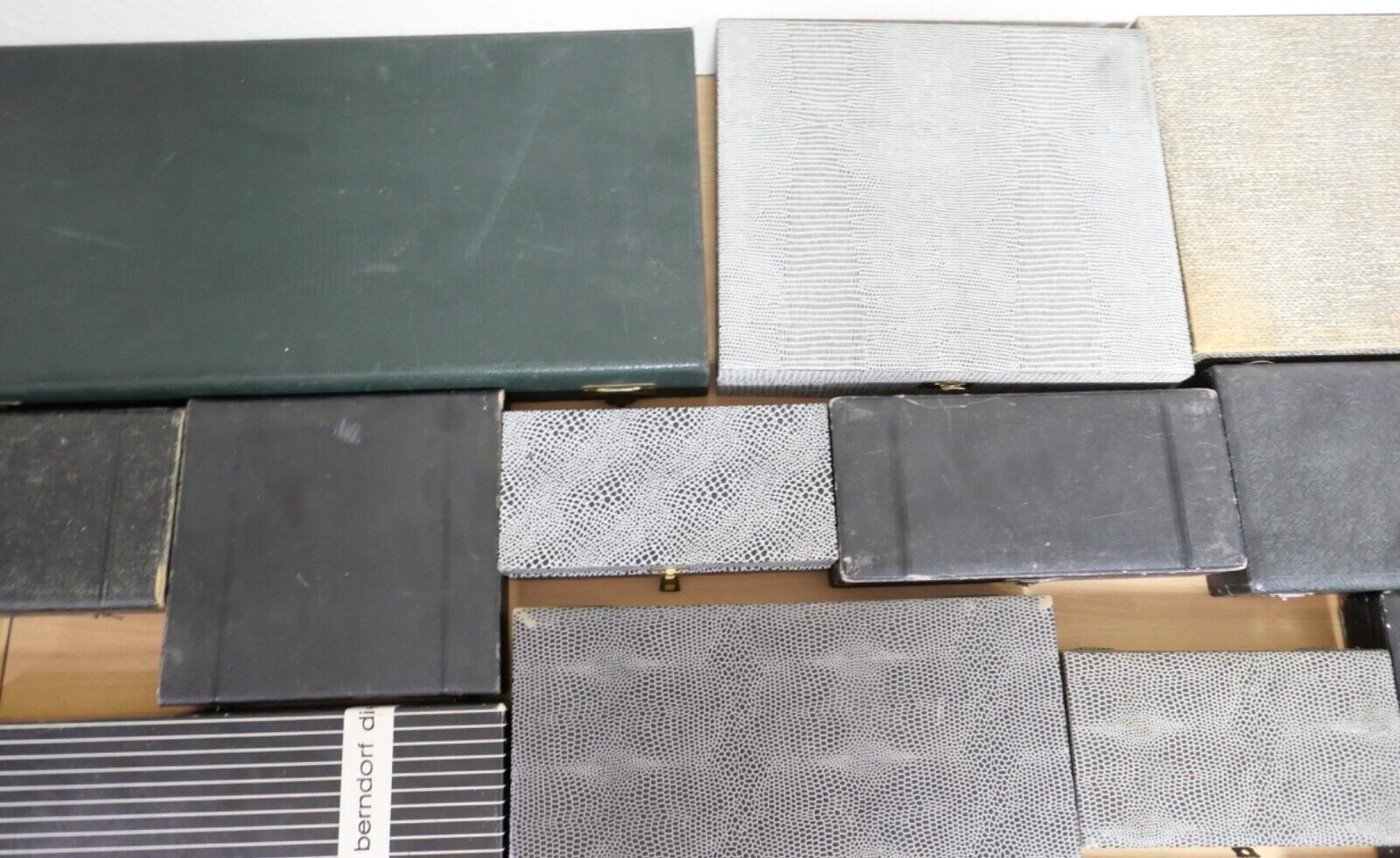 Konvolut antik alte Besteckkasten Aufbewahrung BERNDORF WENZ SCHILLING MAYER - Antikhandel-Stuttgart