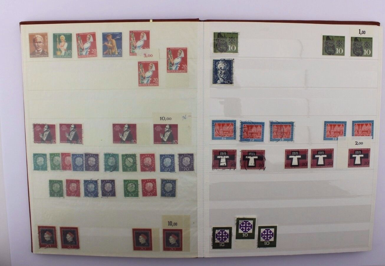Briefmarken Album Collection stamps BRD Deutschland 1949 - 1968 Posthorn usw TOP - Antikhandel-Stuttgart