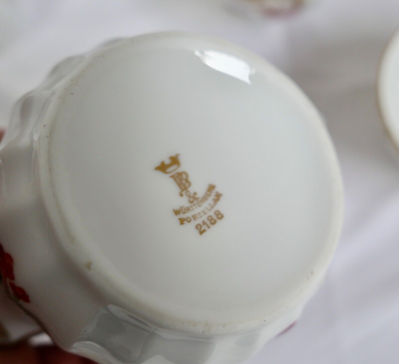 49 Tlg Kaffee Tee Service Württemberg 2188 Porzellan Bauer & Pfeiffer Schorndorf - Antikhandel-Stuttgart