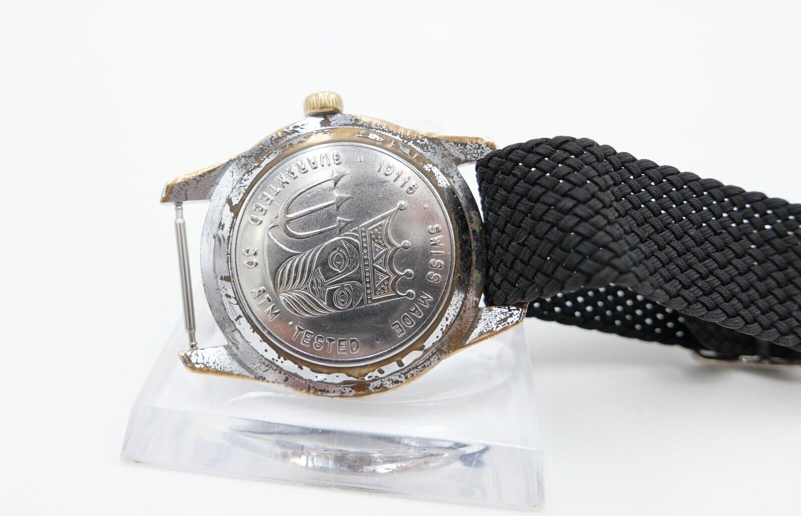 RAR 60er BULER Beryllium Balance Jemaflex DIVER Taucher Ø 36 mm neues Armband - Antikhandel-Stuttgart