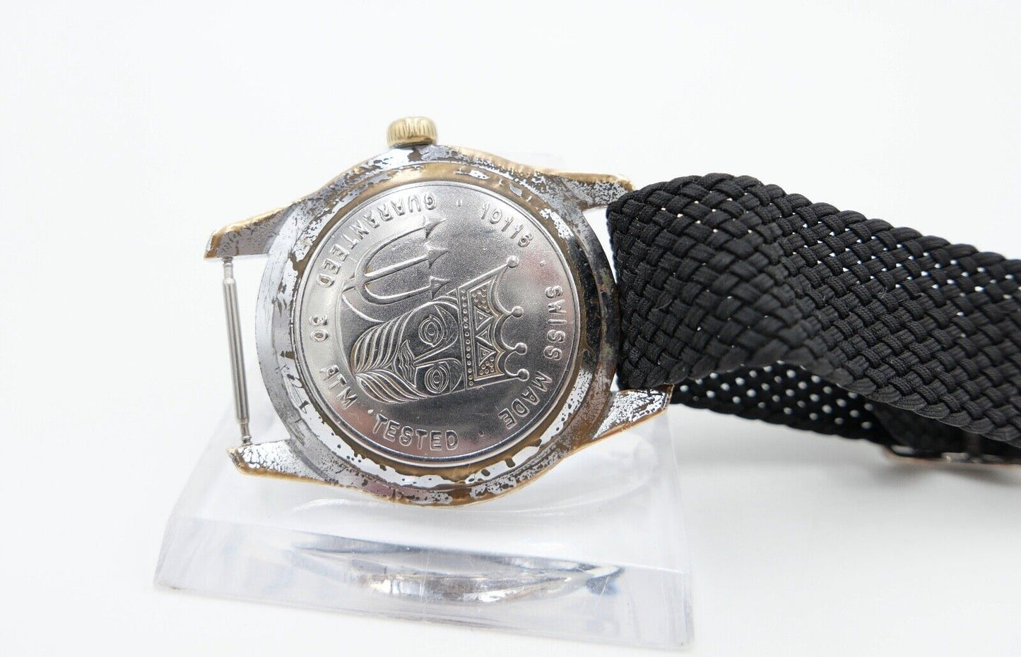 RAR 60er BULER Beryllium Balance Jemaflex DIVER Taucher Ø 36 mm neues Armband - Antikhandel-Stuttgart