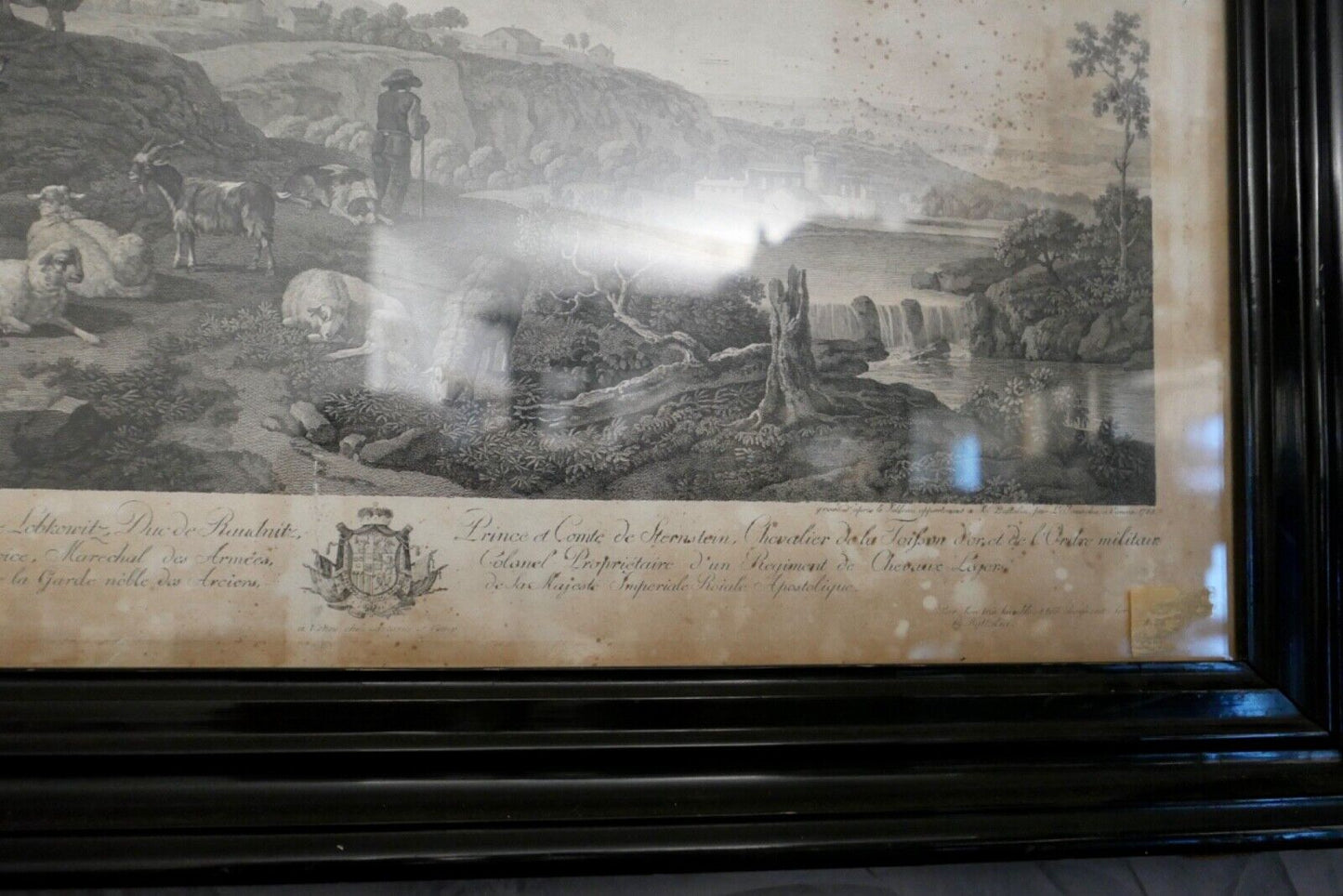 Alte Lithographie gerahmt " WIEN 1788 " Prince et Conte de Sternstein Schäfer - Antikhandel-Stuttgart