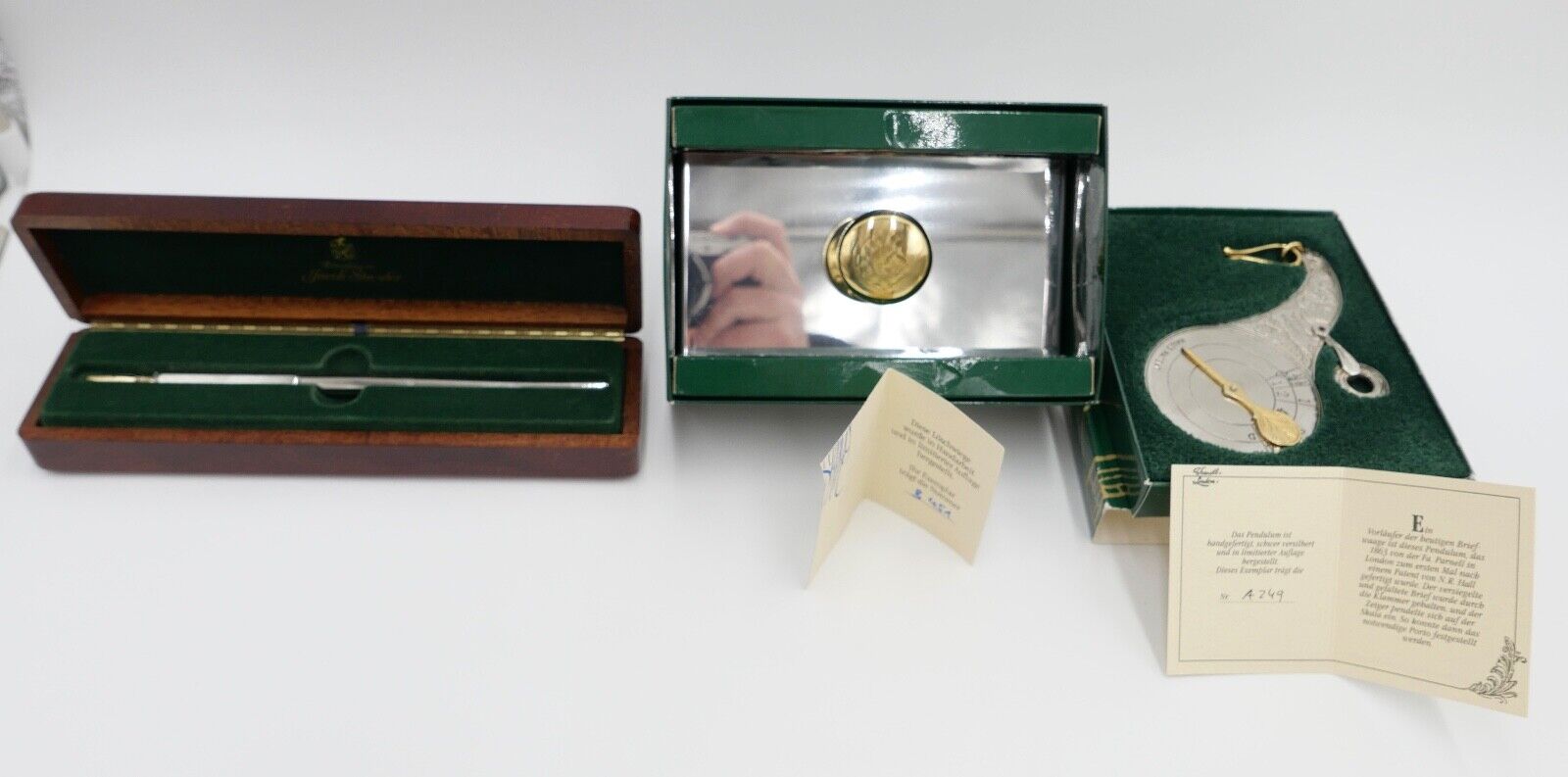 Privatbrauerei Jacob Stauder ALT WERBEARTIKEL Konvolut Füller Pendulum Löschwige - Antikhandel-Stuttgart