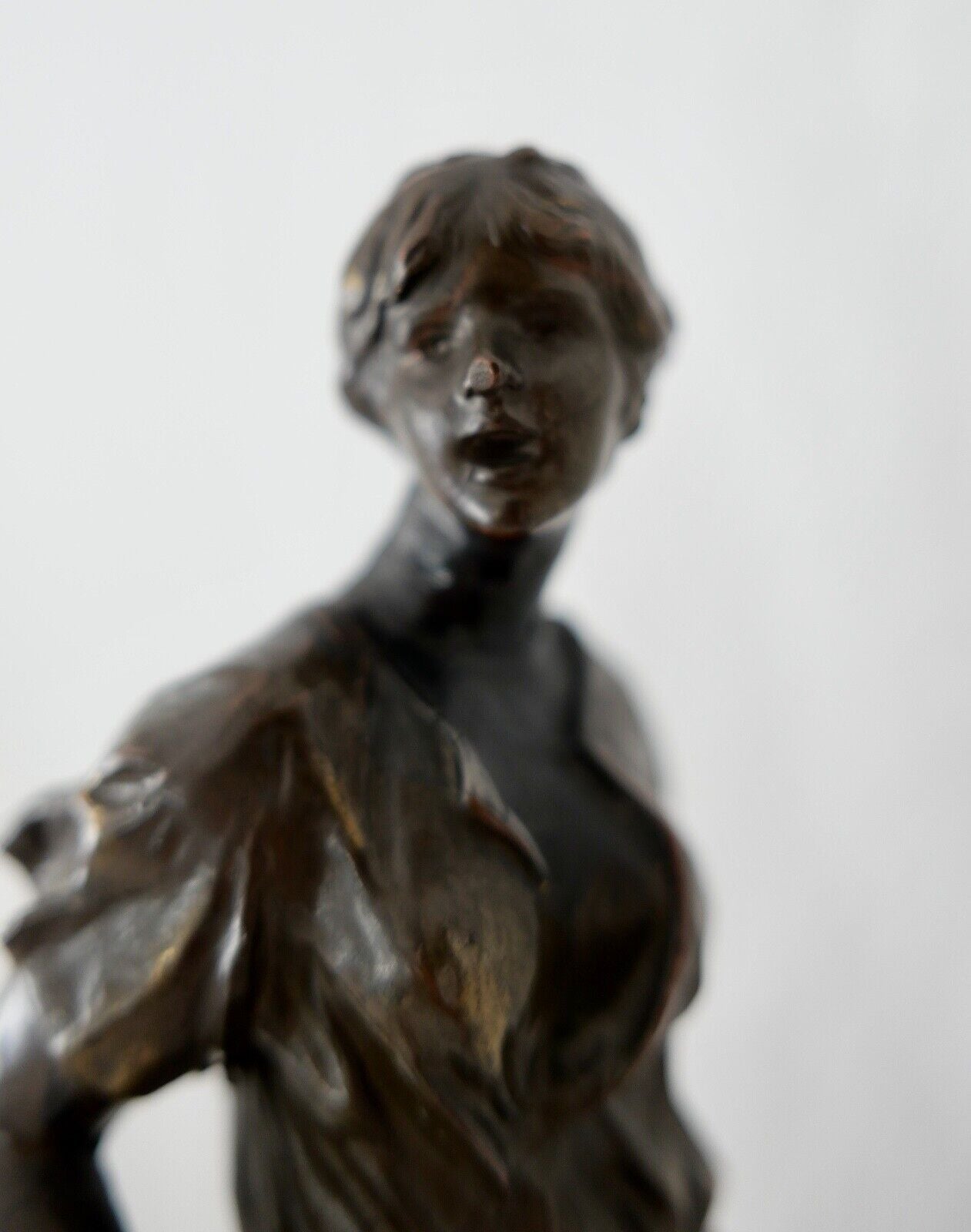 Jugendstil Bronze Figur Skulptur " M. Max Lindenberg " 25 cm um 1900 - Antikhandel-Stuttgart