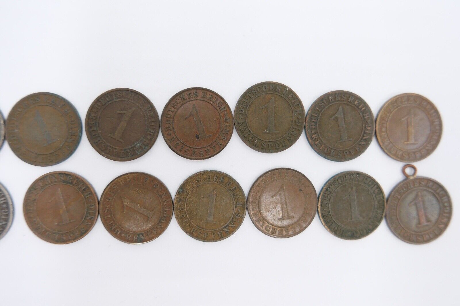 Posten Weimarer Republik 1, 3, 500 Mark 1, 2, 4, 5, 10, 50 Pfennig - Antikhandel-Stuttgart