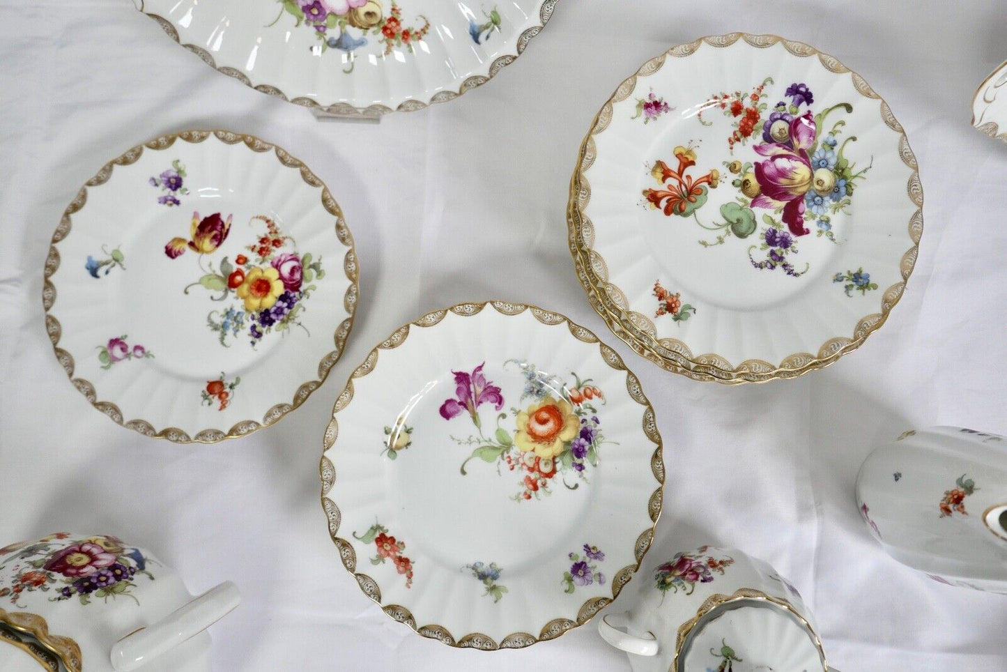 49 Tlg Kaffee Tee Service Württemberg 2188 Porzellan Bauer & Pfeiffer Schorndorf - Antikhandel-Stuttgart