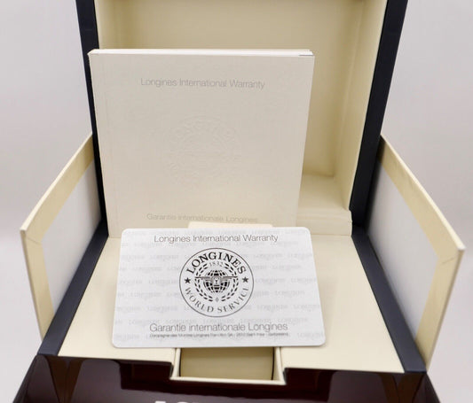 Original LONGINES Uhrenbox mit Uhrenkarte Umkarton Garantie - Antikhandel-Stuttgart