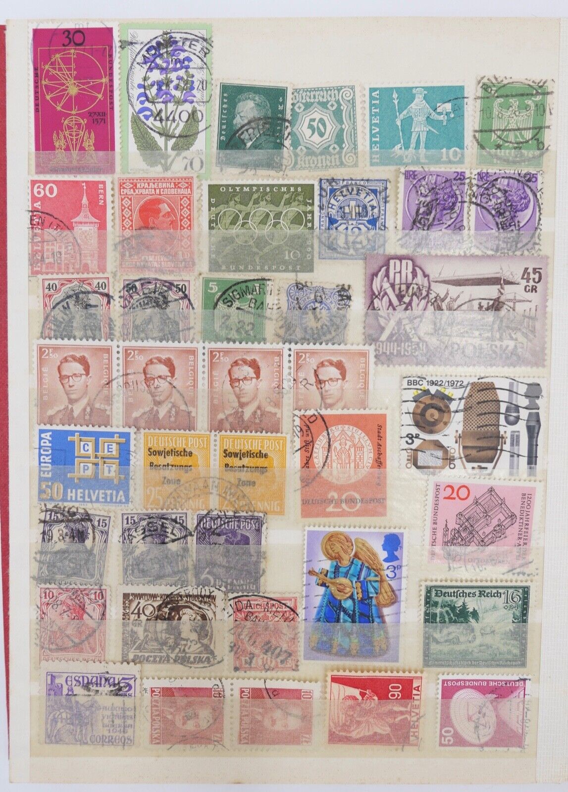 Konvolut LOT diverese Briefmarken internationale und Besatzungszonen - Antikhandel-Stuttgart