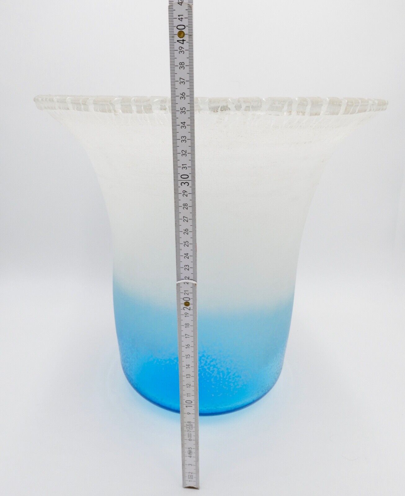 1980er Jahre ALFREDO BARBINI XL 7 Kg Vase Bodenvase signiert Murano Glas - Antikhandel-Stuttgart