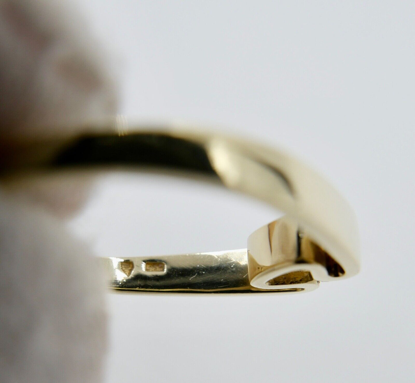 Massiver 80er Jahre Solitär Brillant Spannring 585 14K Gold Ring Gr.59 - Antikhandel-Stuttgart