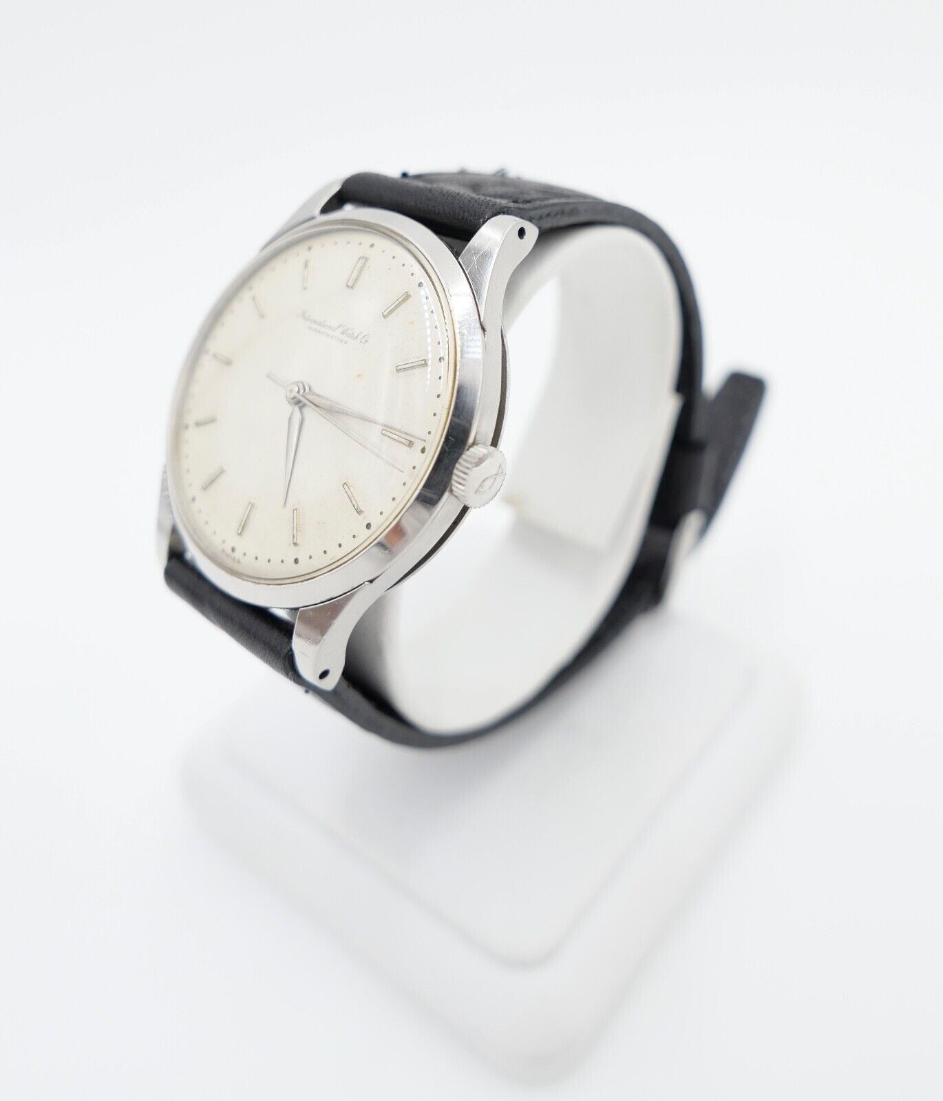 1959 IWC International Watch Co Herren Armbanduhr Cal. 89 Edelstahl Handaufzug - Antikhandel-Stuttgart