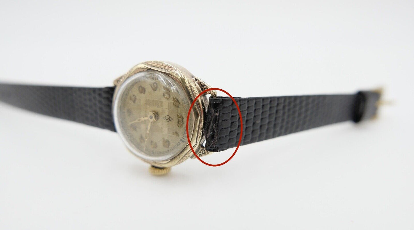 VINTAGE 30er Jahre ZENTRA Cal. 497 Damenuhr vergoldet Handaufzug - Antikhandel-Stuttgart