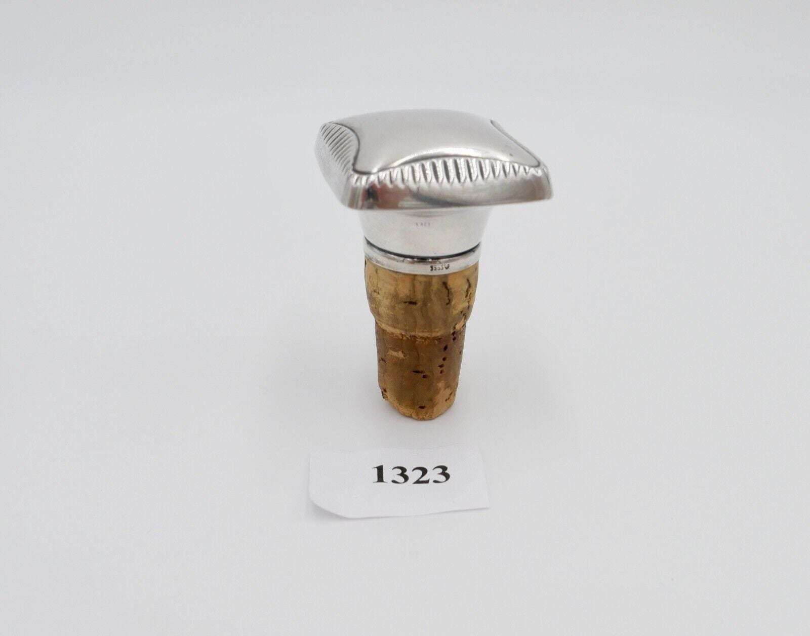 Art Deco 935S Silber Flaschenverschluss Flaschenkorken Zierkorken Adler Wappen - Antikhandel-Stuttgart
