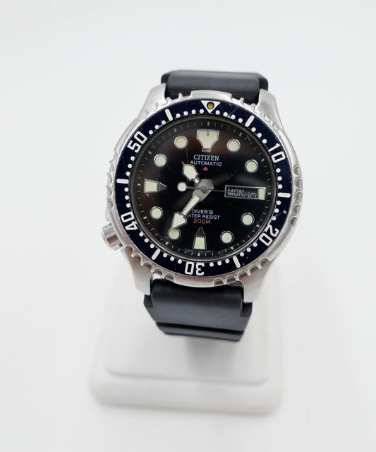 CITIZEN Diver Automatic Cal.8203 a watch Uhr Armbanduhr Taucher 200 Meter Sub - Antikhandel-Stuttgart