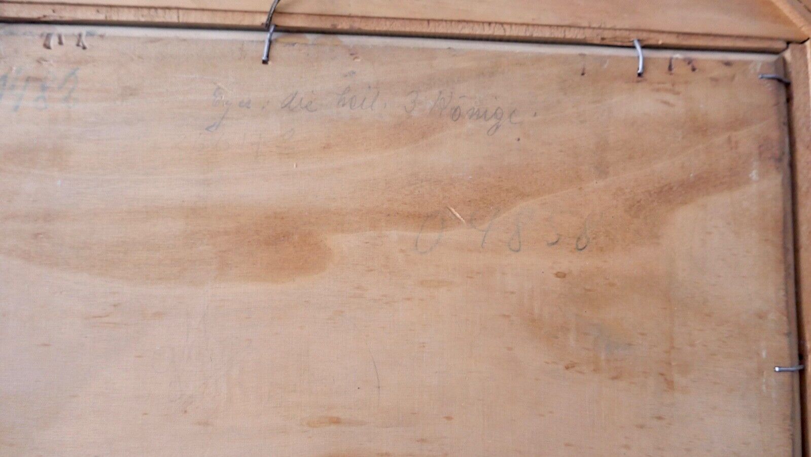 Öl auf Holz " die Heiligen 3 Könige " Gustav Eyer 1887 Mollkirch - 1946 München - Antikhandel-Stuttgart