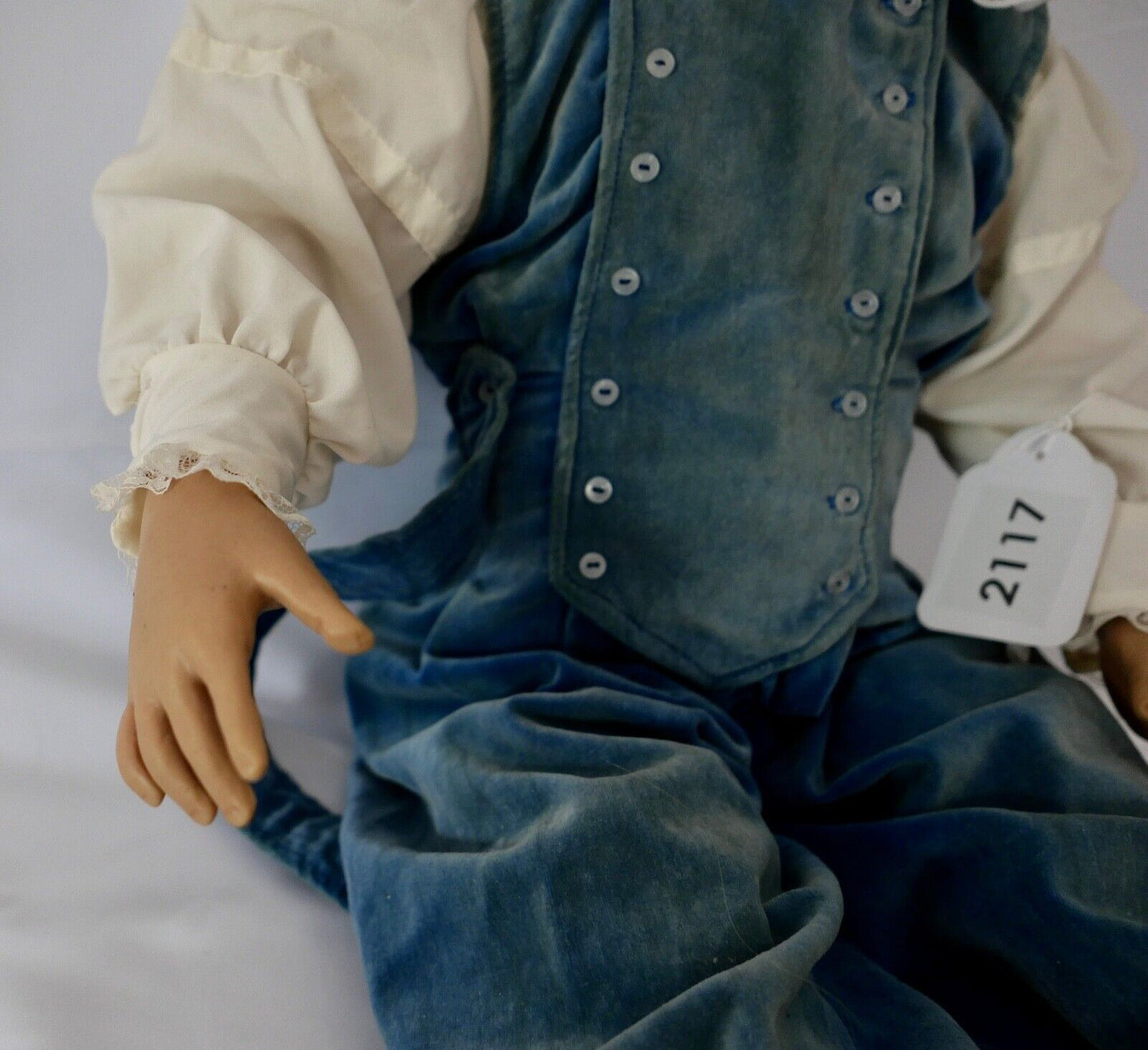 Alte Hildegard Günzel Vinyl Puppe China 75 cm Mädchen ( ALLAN ) - Antikhandel-Stuttgart