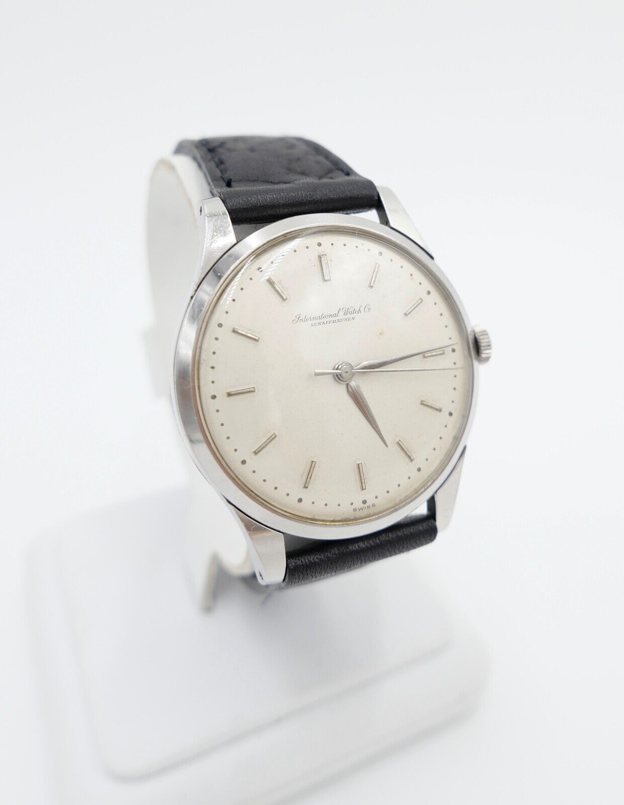 1959 IWC International Watch Co Herren Armbanduhr Cal. 89 Edelstahl Handaufzug - Antikhandel-Stuttgart
