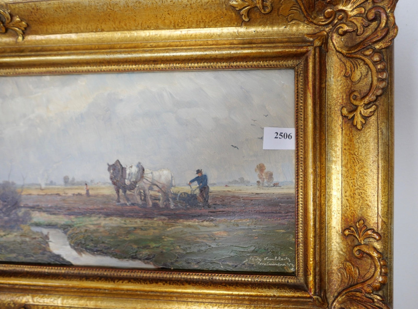 kleines Ölgemälde auf Holz JOSEPH ROLF KNOBLOCH München 45x33 cm Landschaft 1944