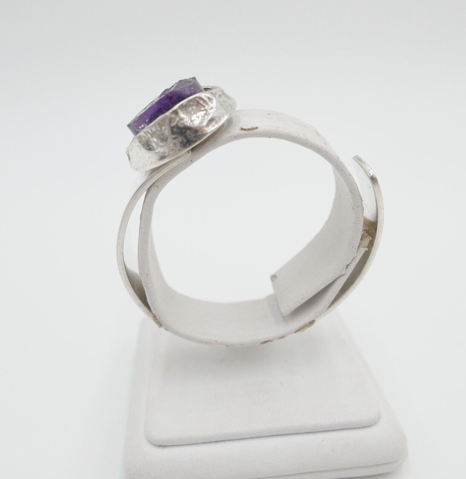 Amethyst 835 Silber Armband Armreif Armspange " PERLI " Guter Zustand RAR - Antikhandel-Stuttgart