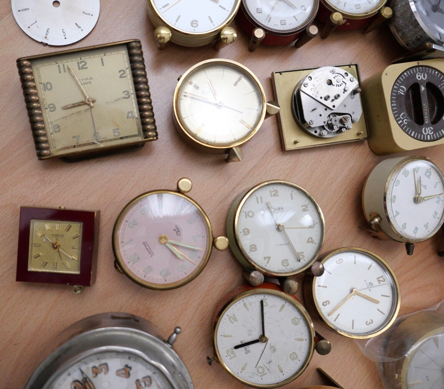 KOVOLUT Ersatzteile Uhrmacherauflösung vintage Junghans Wecker Kienzle Uhrwerk - Antikhandel-Stuttgart