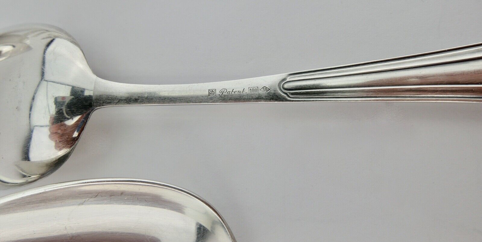 21 Tlg WMF 900 Fächermuster 90er cutlery Besteck Gabel Löffel Schöpfer Zange - Antikhandel-Stuttgart