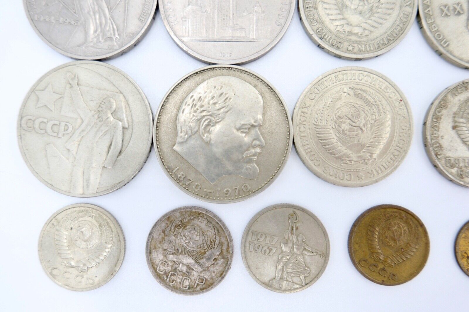 Posten Lot Konvolut Münzen Russland UDSSR RUBEL KOPEKE Lenin 1936-1980 - Antikhandel-Stuttgart