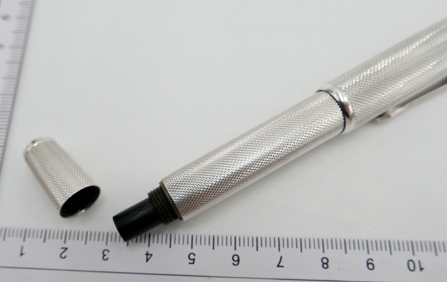 alter / antiker FÜLLER FÜLLFEDERHALTER aus 900 Silber NICHROMA EXTRA - Antikhandel-Stuttgart