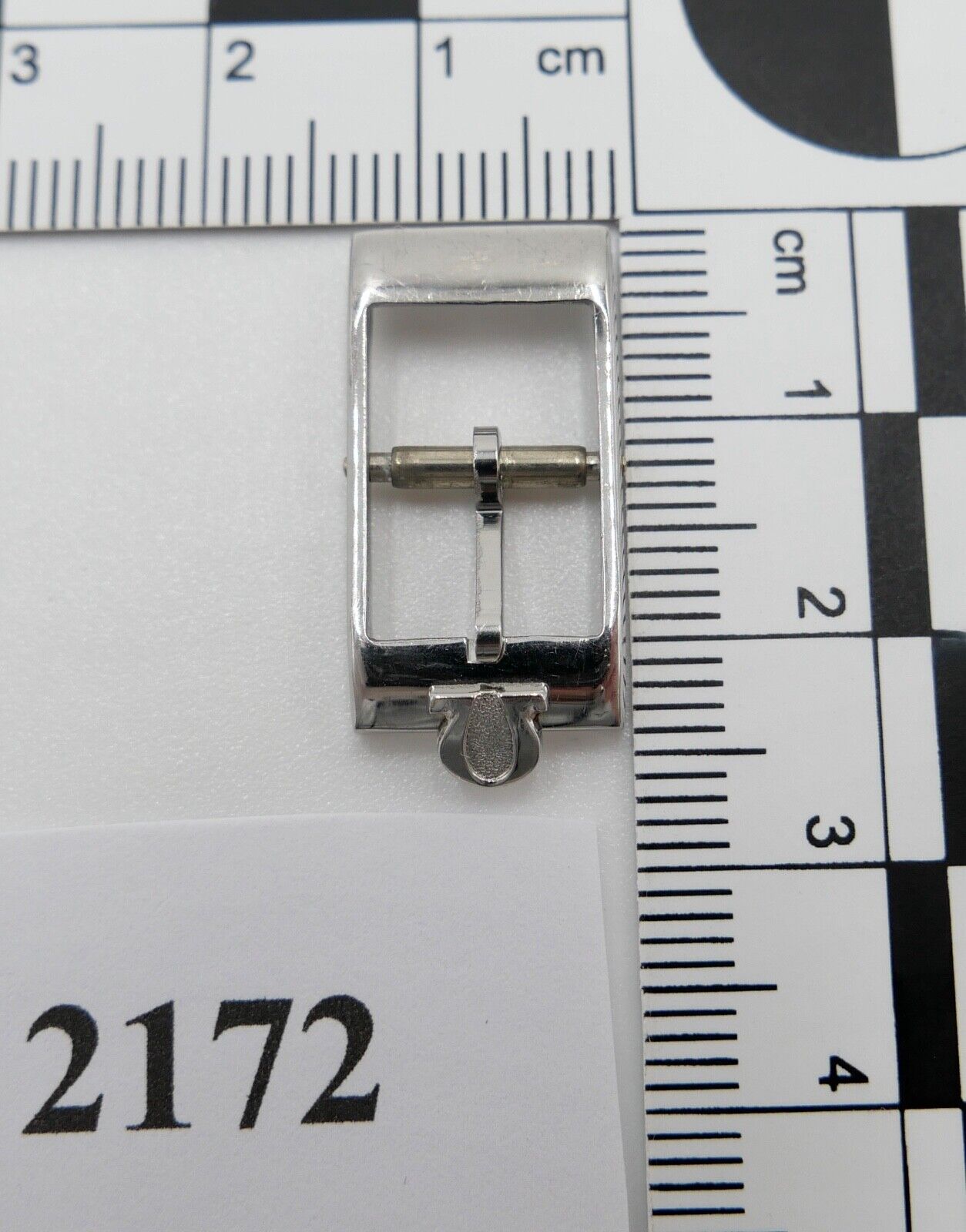 ORIGINAL alte OMEGA Dornschließe EDELSTAHL Armbanduhr 10mm CLASP BUCKLE - Antikhandel-Stuttgart