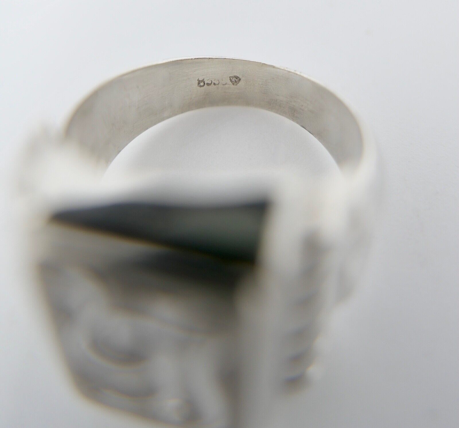 ART DECO Siegelring Monogramm YJ JY Herrenring Ring Silber 835 S Gr. 63 - Antikhandel-Stuttgart