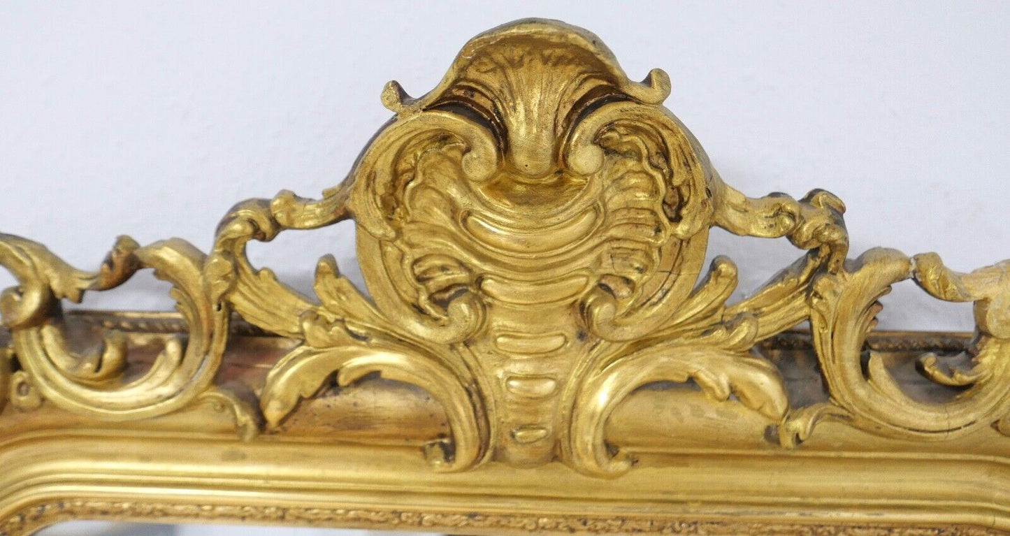 antiker großer Spiegel Anfang Mitte 19. Jhd im Louis XV Stil - Antikhandel-Stuttgart