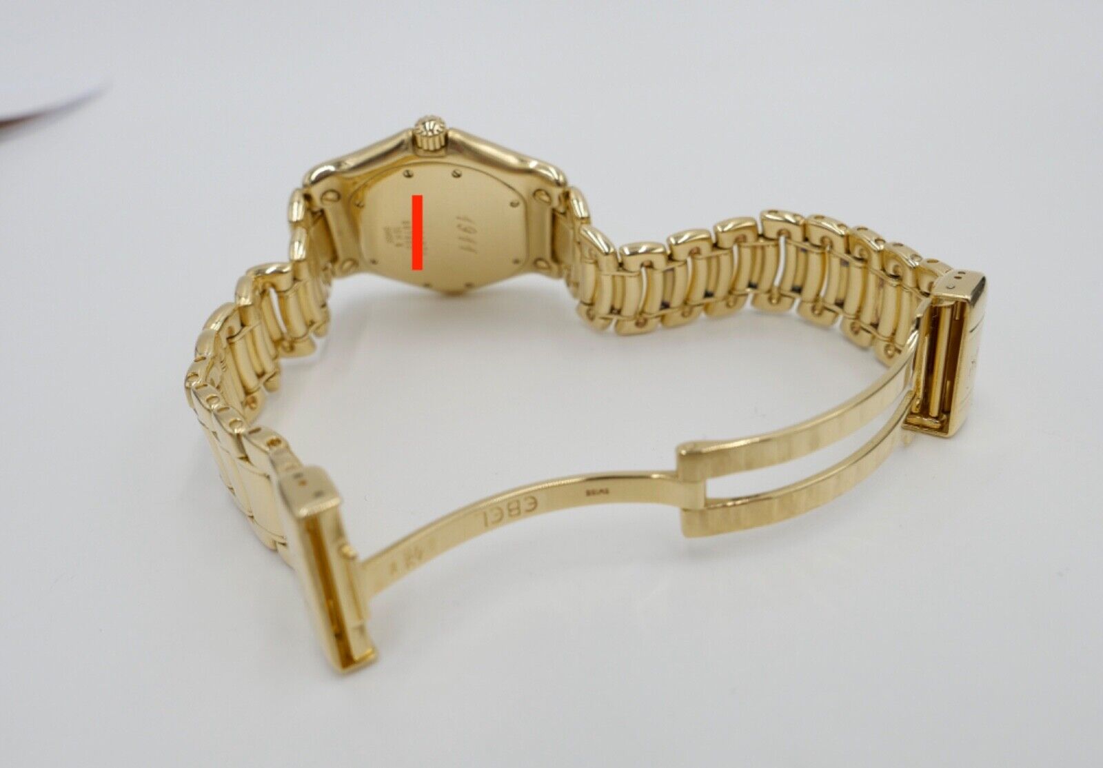 EBEL 1911 Herren Damen Unisex Uhr 750 18K Vollgold 139,9 Gramm Ø 35mm Ref 887902 - Antikhandel-Stuttgart