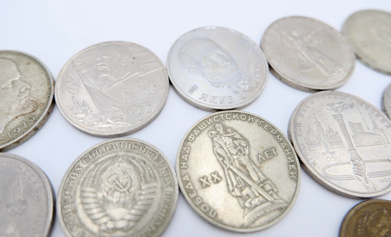 Posten Lot Konvolut Münzen Russland UDSSR RUBEL KOPEKE Lenin 1936-1980 - Antikhandel-Stuttgart