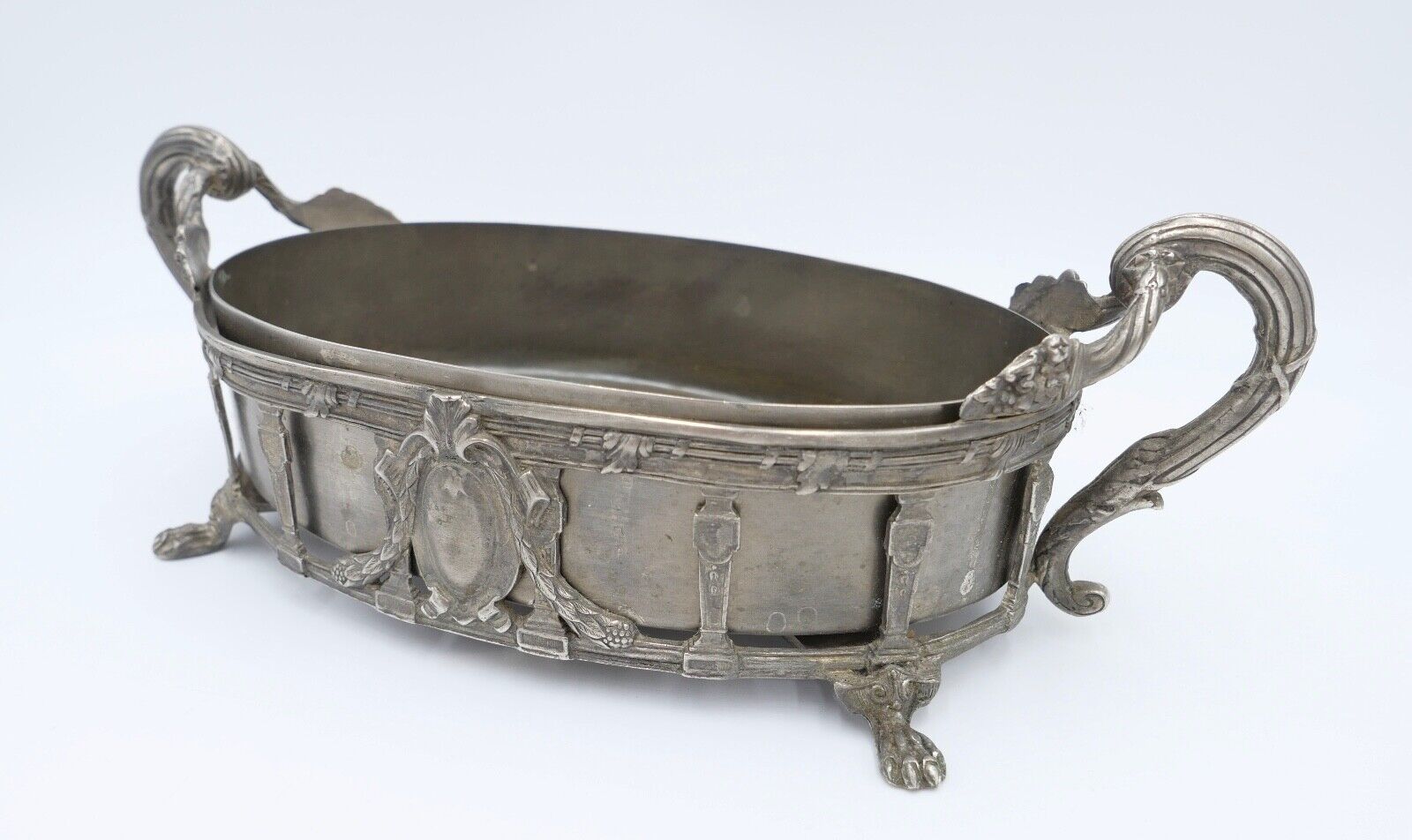 Obstschale Historismus 19. / 20. Jhd Jardiniere Messing Tafelaufsatz - Antikhandel-Stuttgart