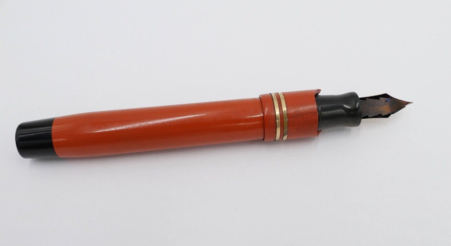 Vintage 30er Jahre PARKER Duofold Big Red Ø 12 mm 14Ct / 585 Gold Feder 35 - Antikhandel-Stuttgart