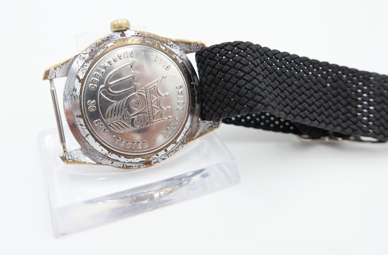 RAR 60er BULER Beryllium Balance Jemaflex DIVER Taucher Ø 36 mm neues Armband - Antikhandel-Stuttgart