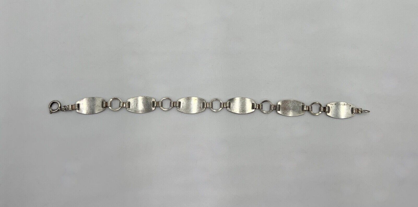 antikes filigranes Jugendstil Silber Armband 800 Silber FGA floral Blumenmuster - Antikhandel-Stuttgart