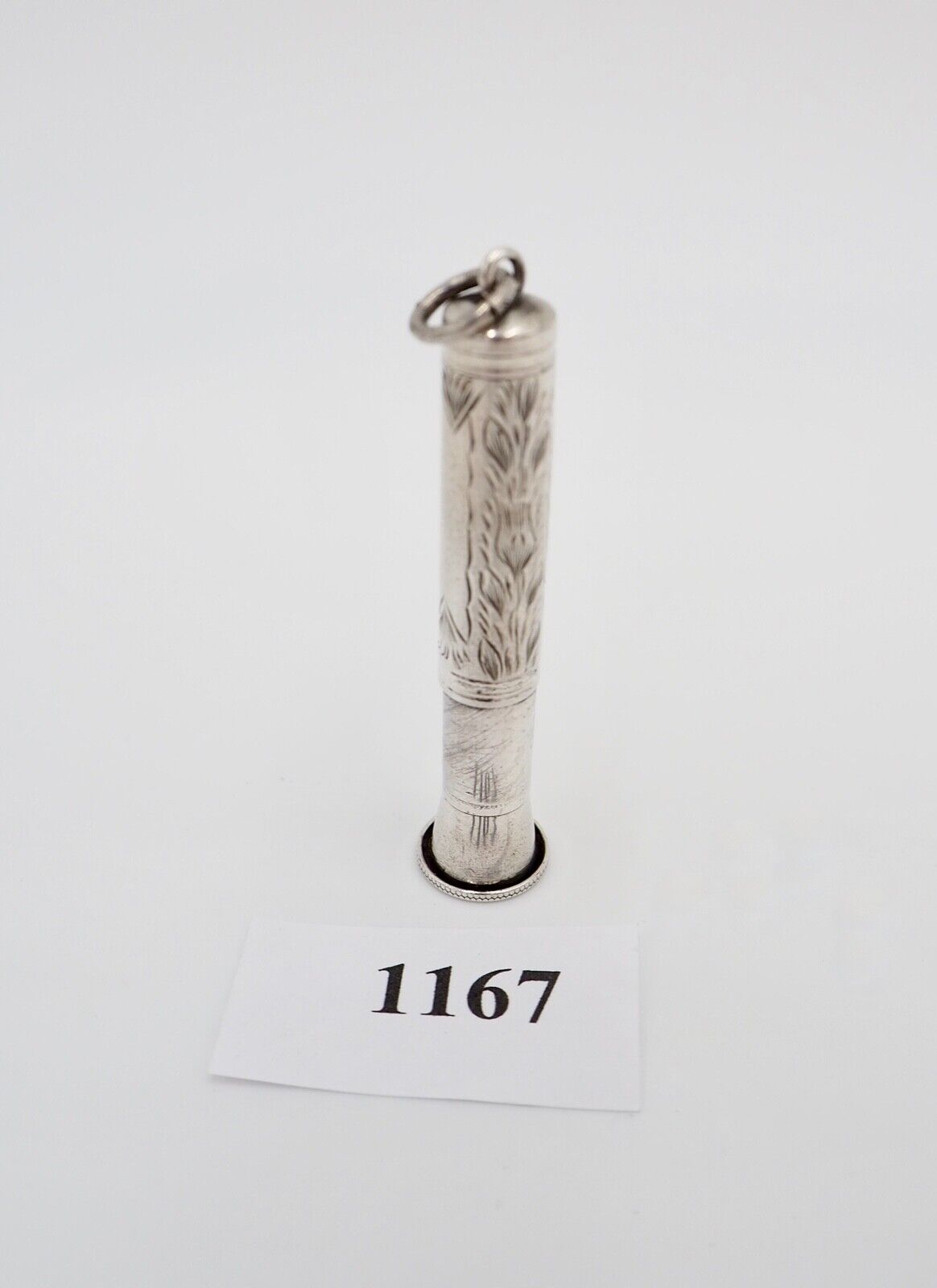 um 1900 antik WV&S William Vale & Sons Silber 925 Anhänger Halter Stift Zigarre - Antikhandel-Stuttgart