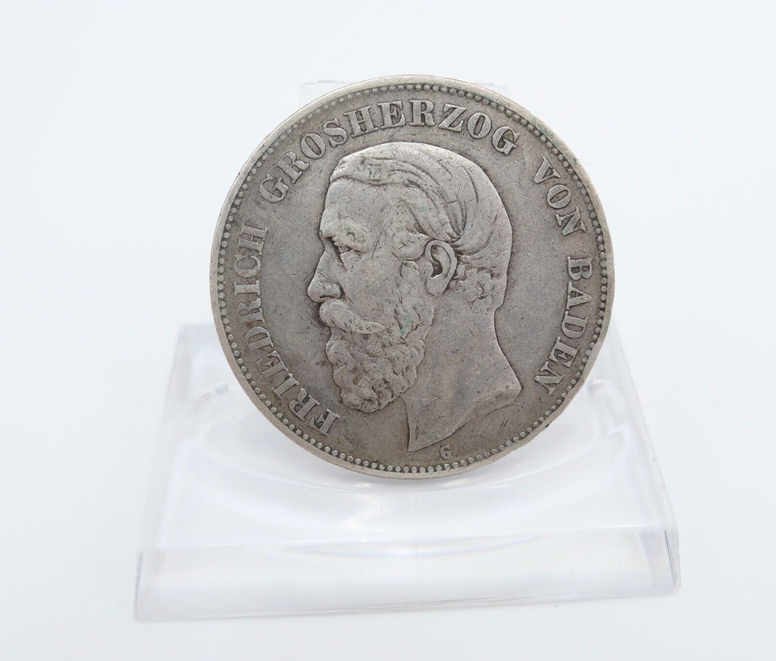 5 Mark 1875 G Jäger J.27 Baden Großherzog Friedrich I. s-ss schön - sehr schön - Antikhandel-Stuttgart